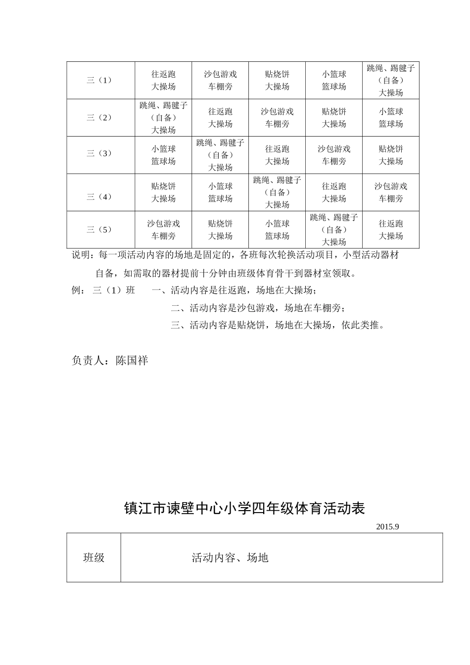 镇江市谏壁中心小学课外活动表_第3页