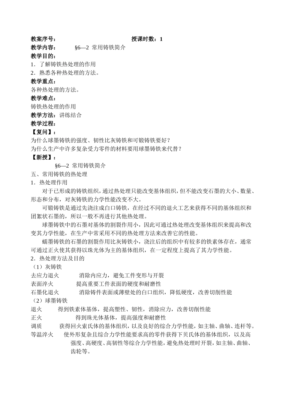 铸铁的热处理_第1页