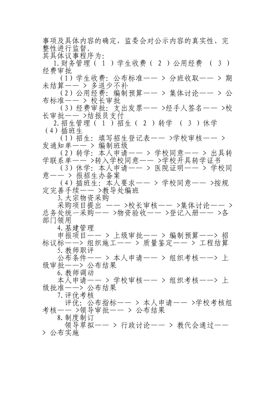 钟堰小学重大事项民主管理议事制度_第3页