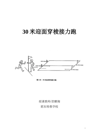 迎面穿梭接力跑