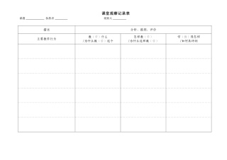 课堂观察记录表—第七届论坛
