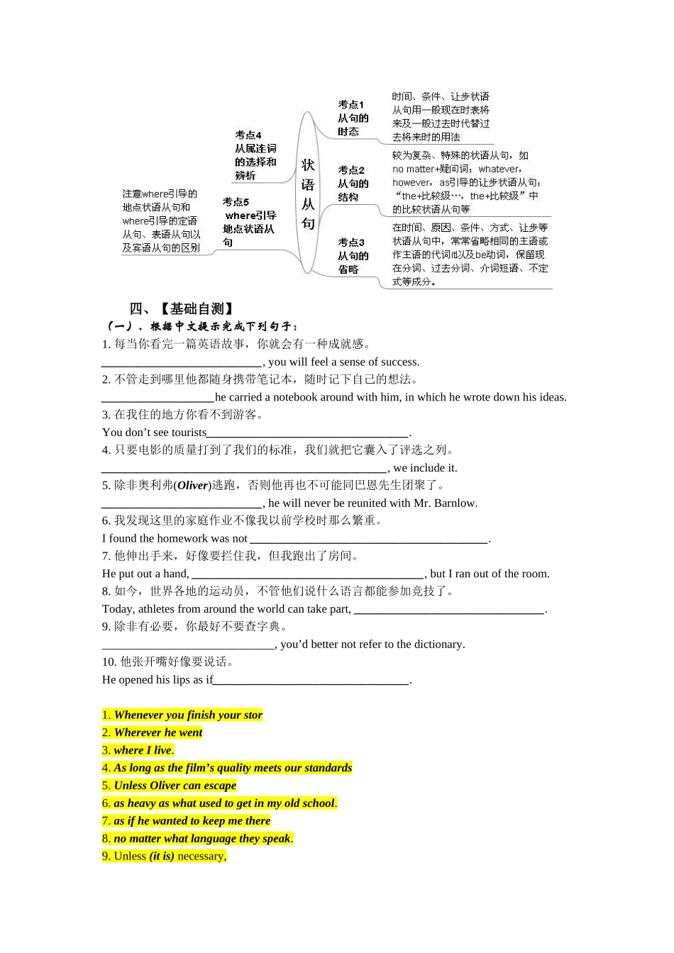 语法复习4：状语从句（修订）_第2页