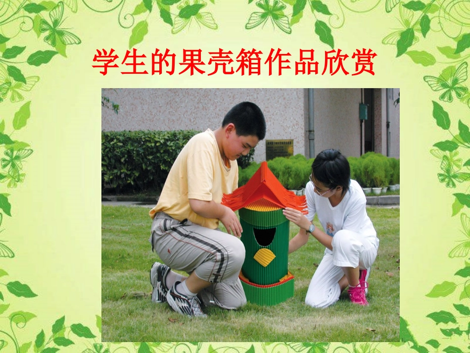 学生的果壳箱作品欣赏_第1页