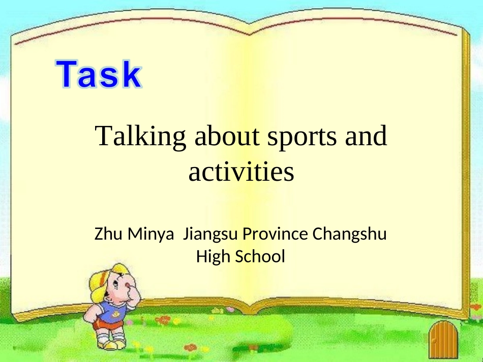 译林牛津版模块4+Unit+2+Task+同课异构+（市级展示课）常熟中学+朱敏亚_第1页