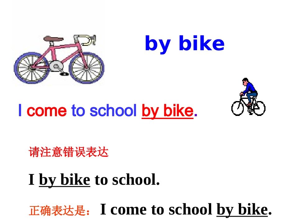 译林英语五年级下册unit2_How_do_you_come_to_school优质课课件_第3页
