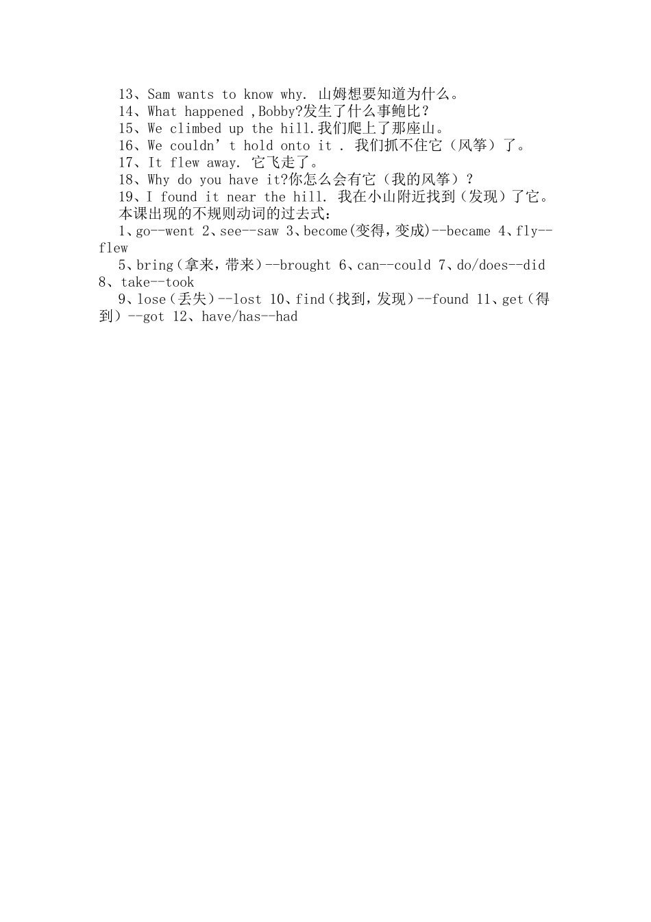 译林六上Unit2单元知识整理_第2页