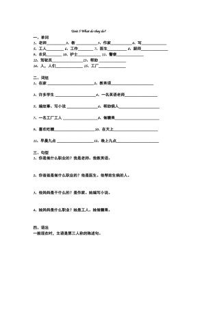 译林五英上Unit5知识要点