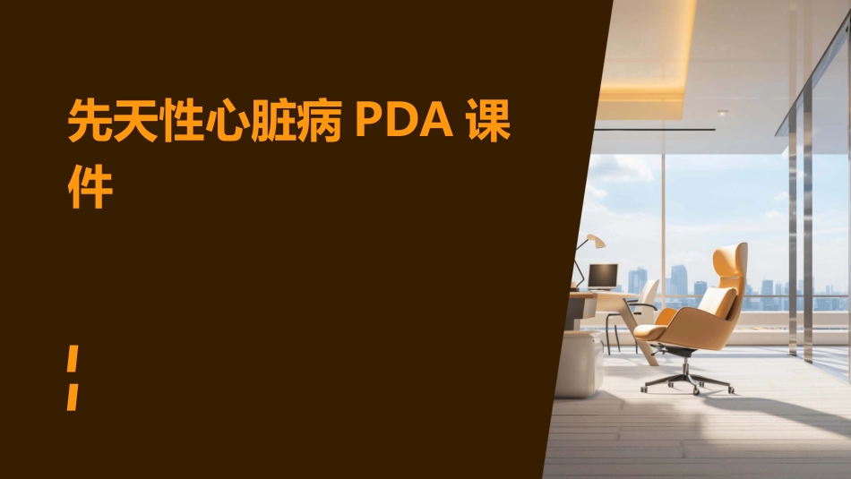 先天性心脏病PDA课件_第1页