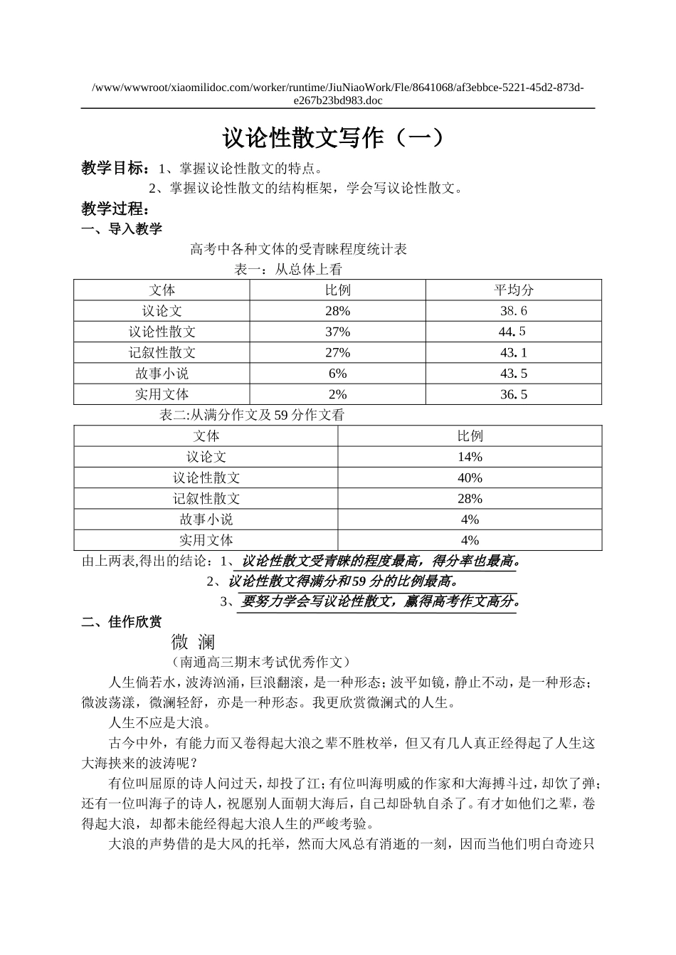 议论性散文写作（一）_第1页