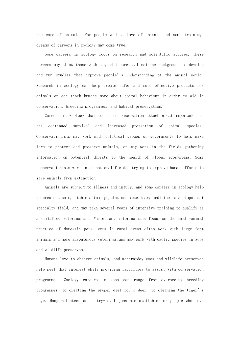 内蒙古锡林郭勒盟 高二英语10月月考试题_第3页