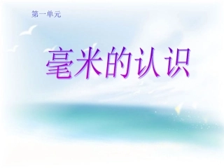 《毫米的认识》课件