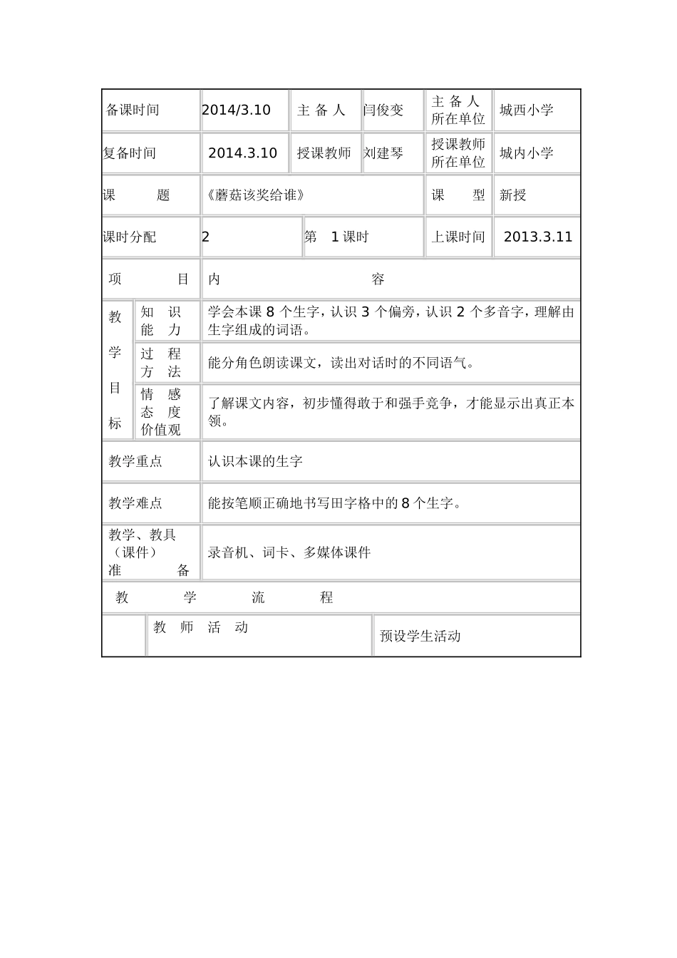 蘑菇该奖给谁教学设计_第1页