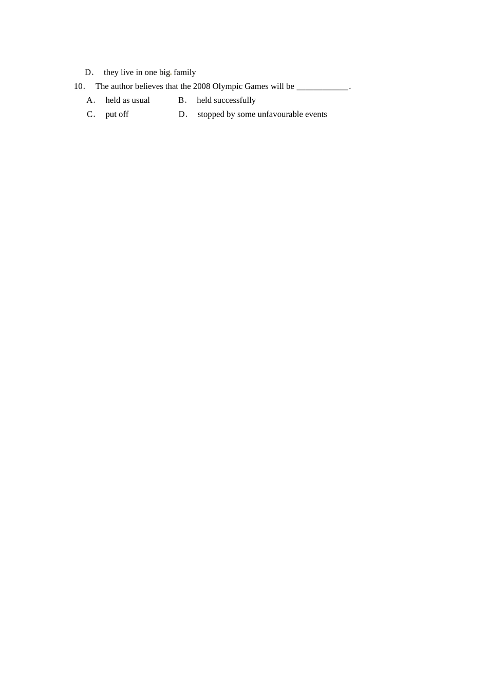 英语限时训练二_第3页