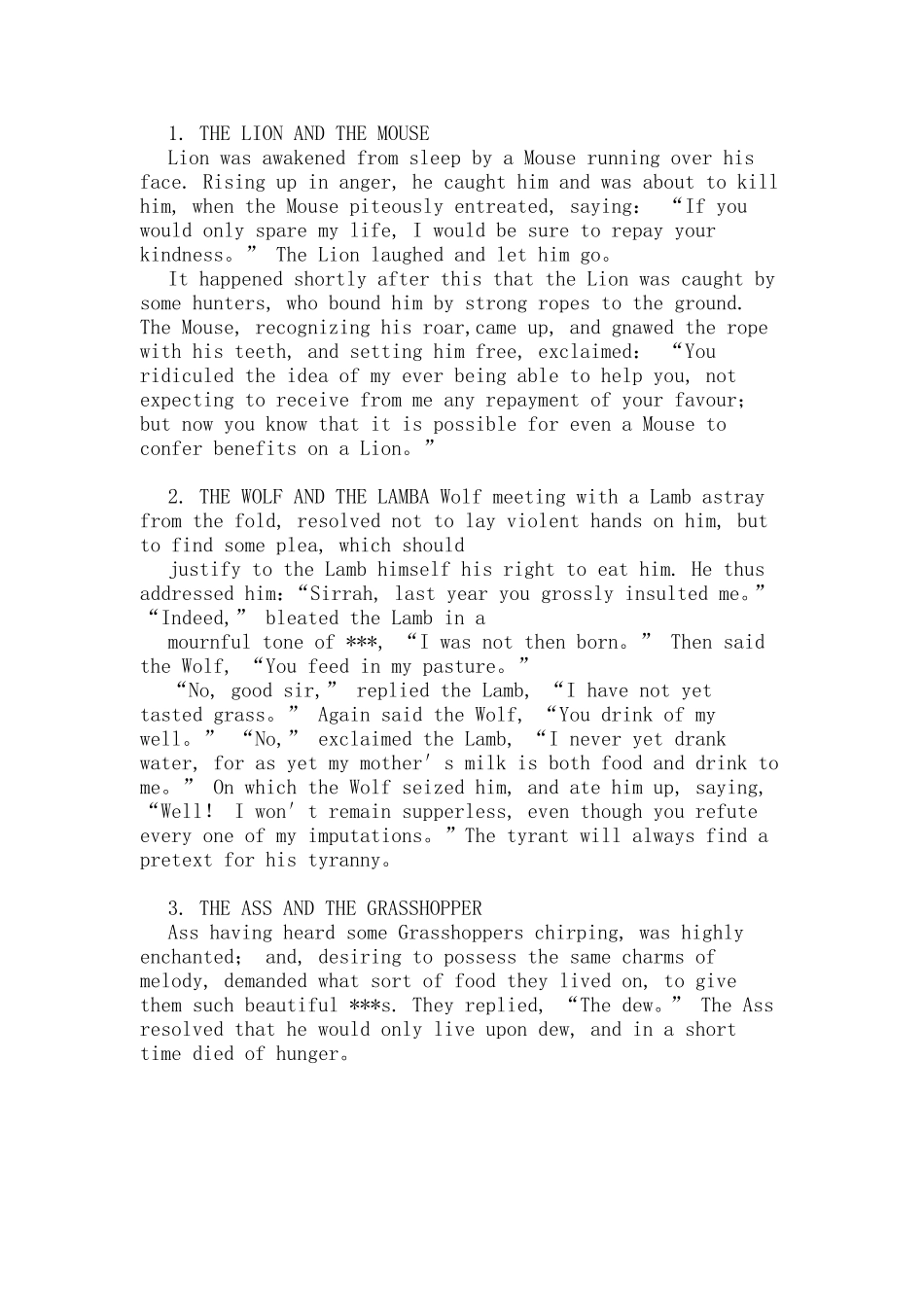 英语寓言故事_第1页