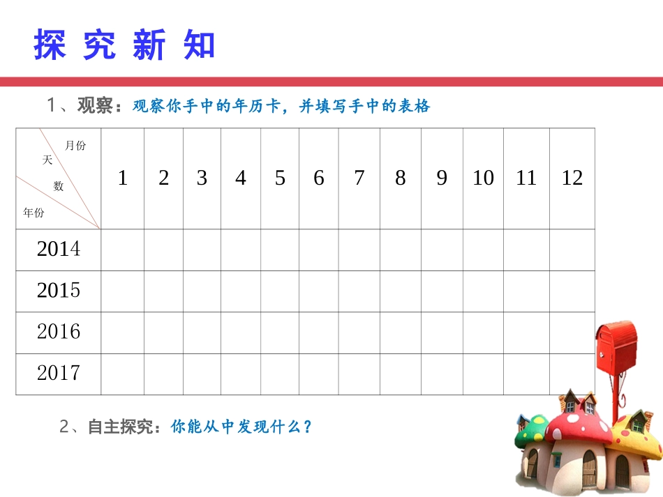 人教版小学数学三年级下册第六单元《年月日》_第3页