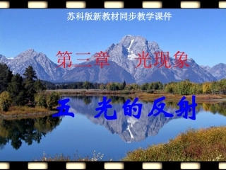 苏科版《35光的反射》+flash课件2