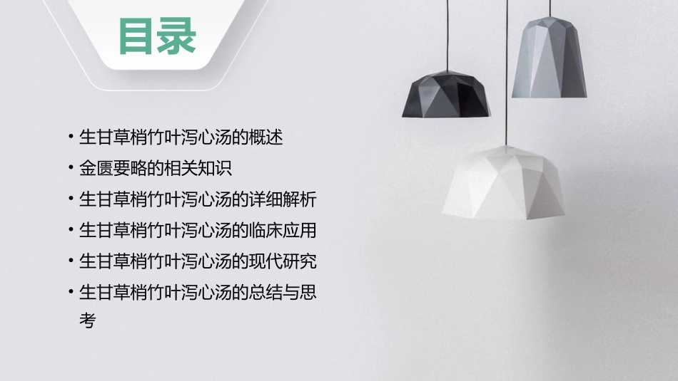 生甘草梢竹叶泻心汤金匮要略课件_第2页