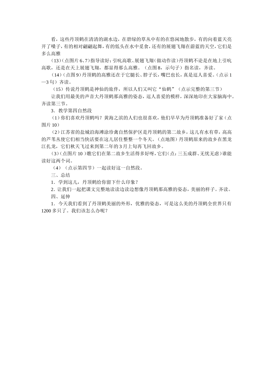 美丽的丹顶鹤第二课时_第2页