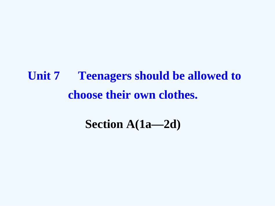 2014年新版人教版九年级英语第七单元Section-A导学案_第1页