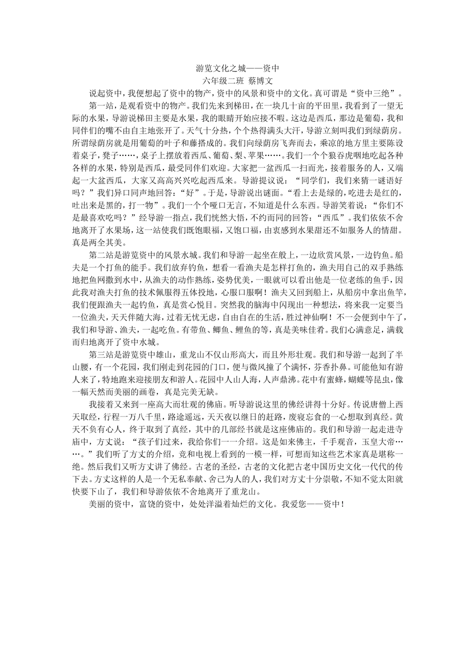 游览文化之城_第1页