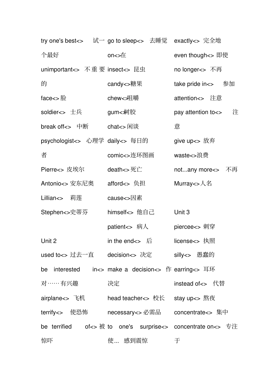 九年级上册人教版英语单词表_第2页