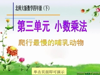 爬行最慢的哺乳动物