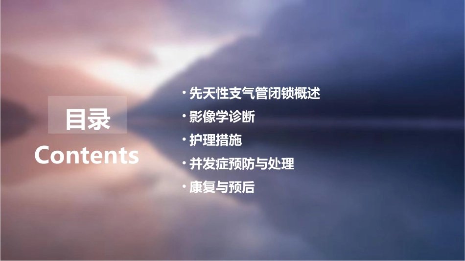 先天性支气管闭锁影像诊断护理课件_第2页