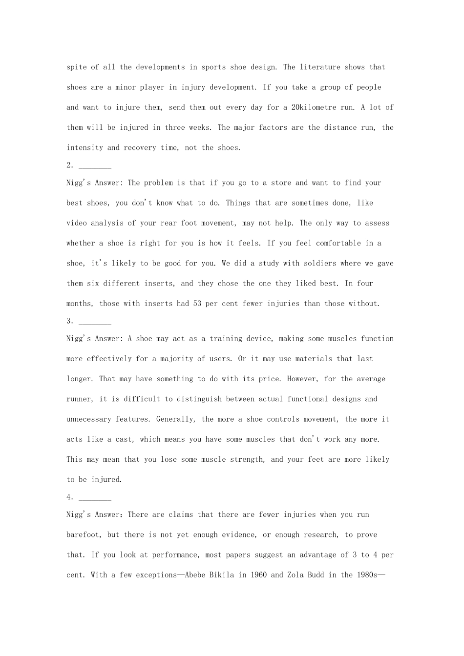 山西省晋城市高考英语二轮复习 七选五类任务型阅读选练(2)试卷_第3页