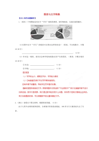备战真题 专题16 图表与文字转换试卷