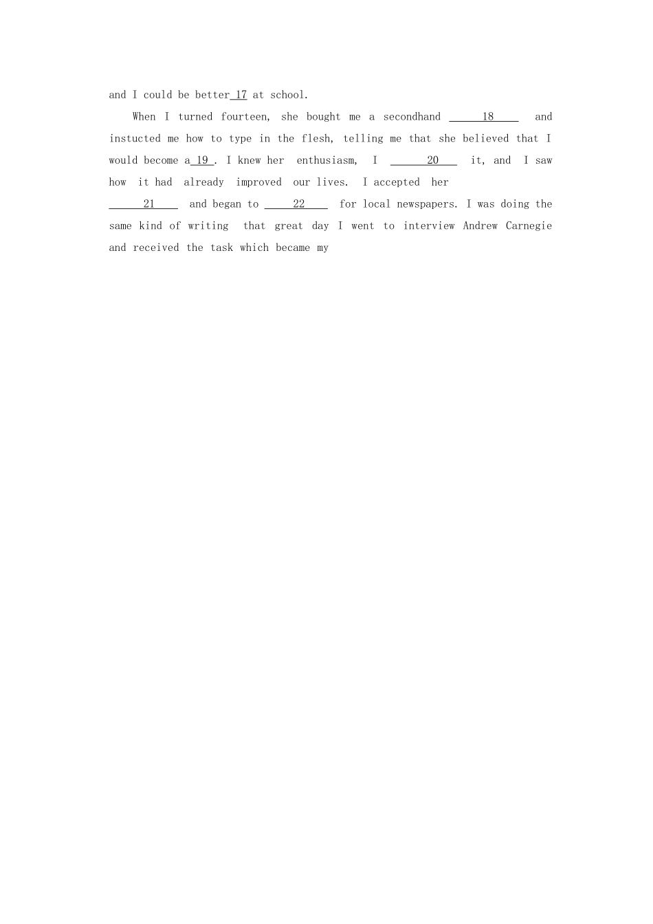 北京市房山区 高二英语下学期期末考试试题_第3页