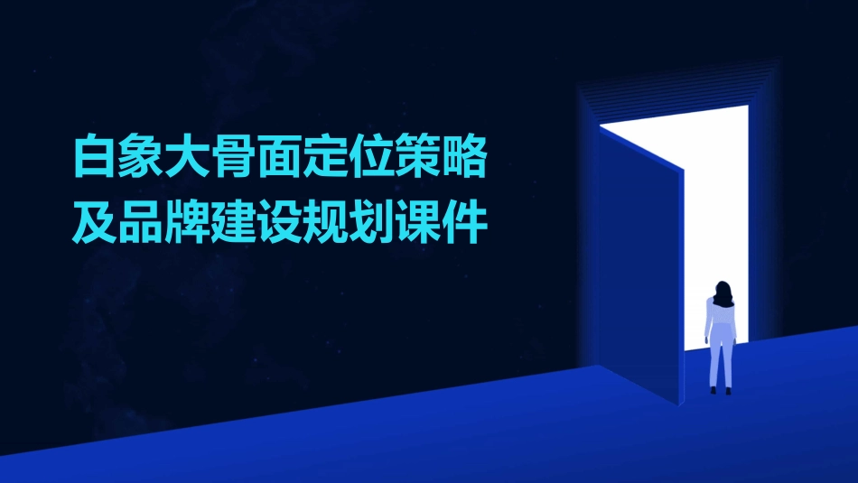 白象大骨面定位策略及品牌建设规划课件_第1页