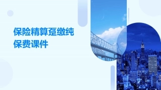 保险精算趸缴纯保费课件