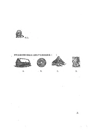 九年级历史阶段性质量检测试卷(pdf，无答案)试卷
