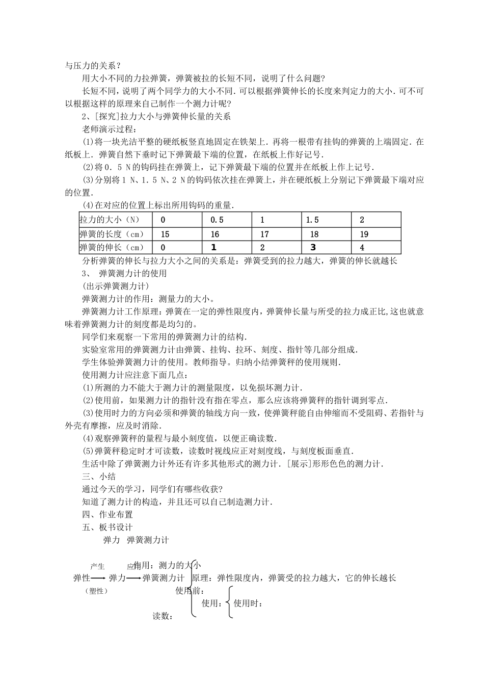 弹力-弹簧测力计_第2页