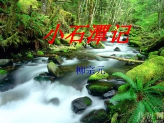 小石潭记课件