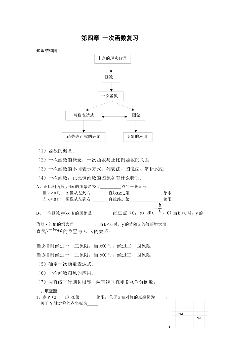第四章一次函数复习(路璐)_第1页