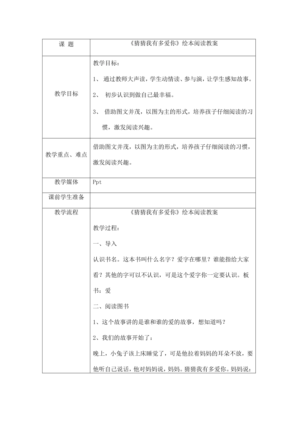 一年级课外阅读指导课教案_第2页