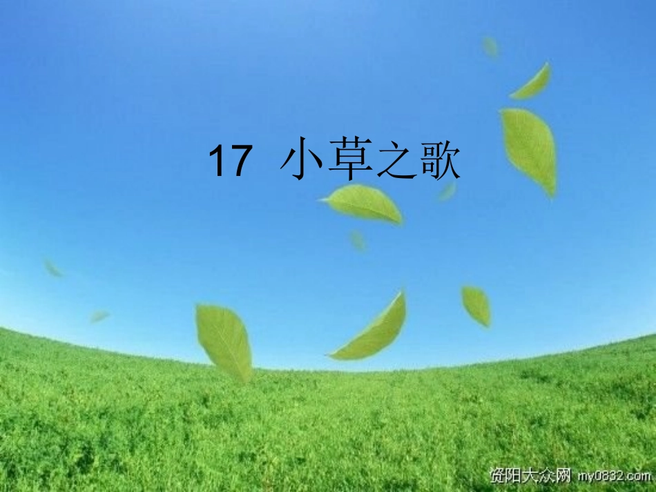 小草之歌课件_第1页