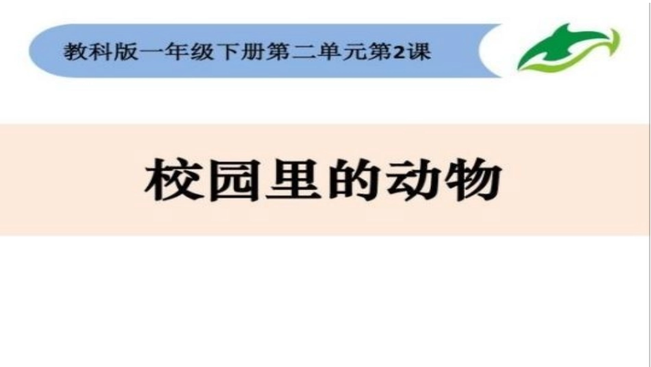 2.校园里的动物_第1页