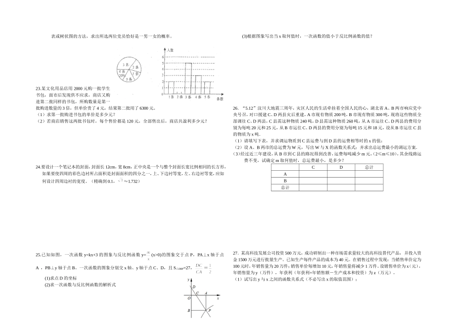 九年级代数综合_第2页