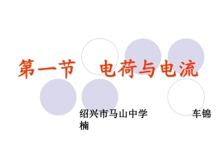 第1节电荷与电流-(2)