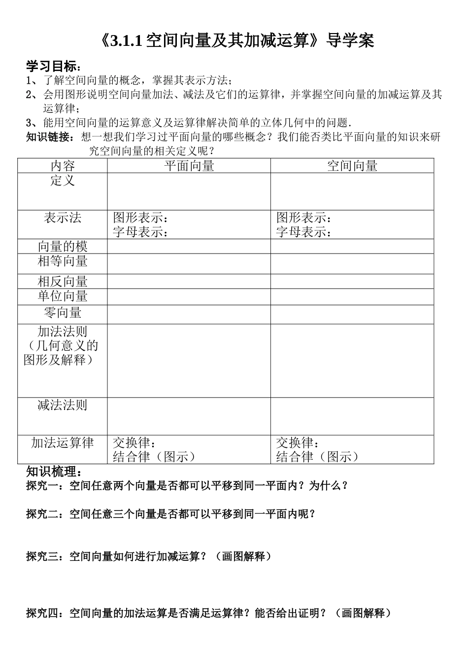 3.1.1空间向量及其加减运算_第1页