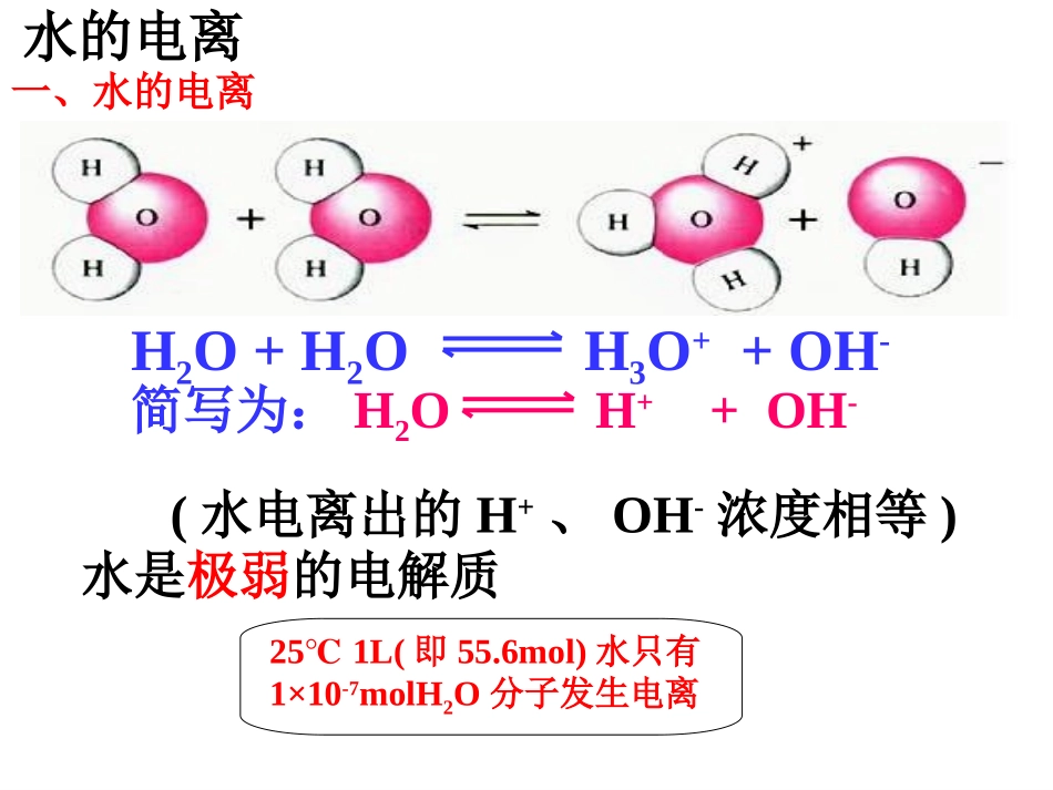 水的电离和溶液的酸碱性(第1课时)_第2页