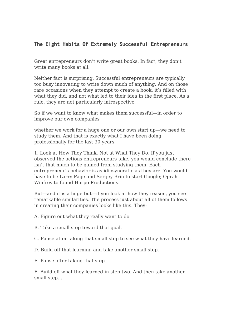 10habitsofhighlysuccessfulentrepreneurs_第1页