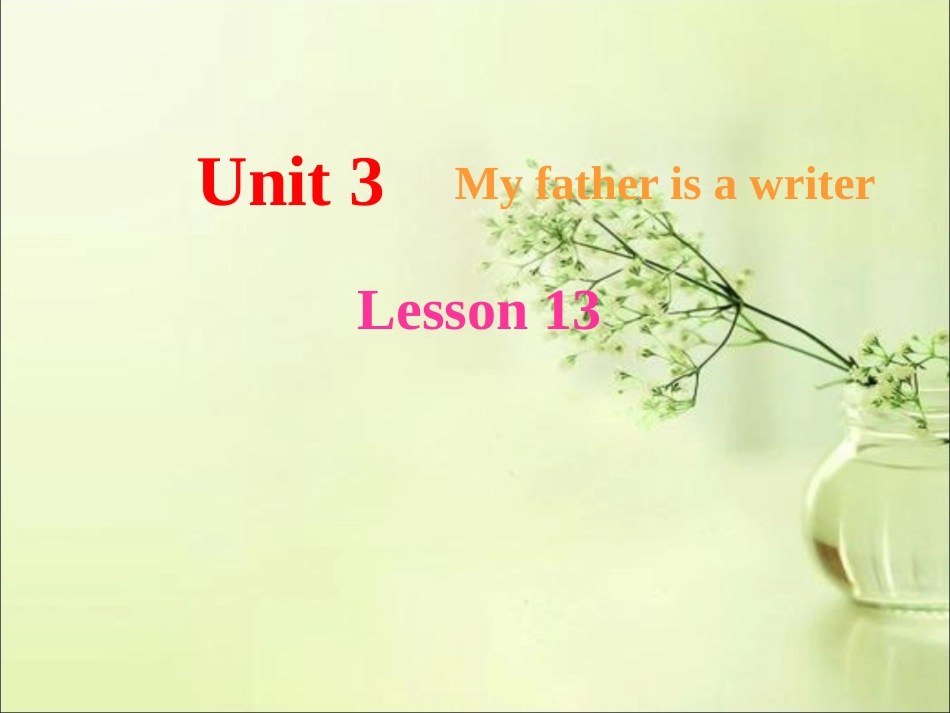 Unit-3-My-father-is-a-writer-Lesson-13-课件3_第1页