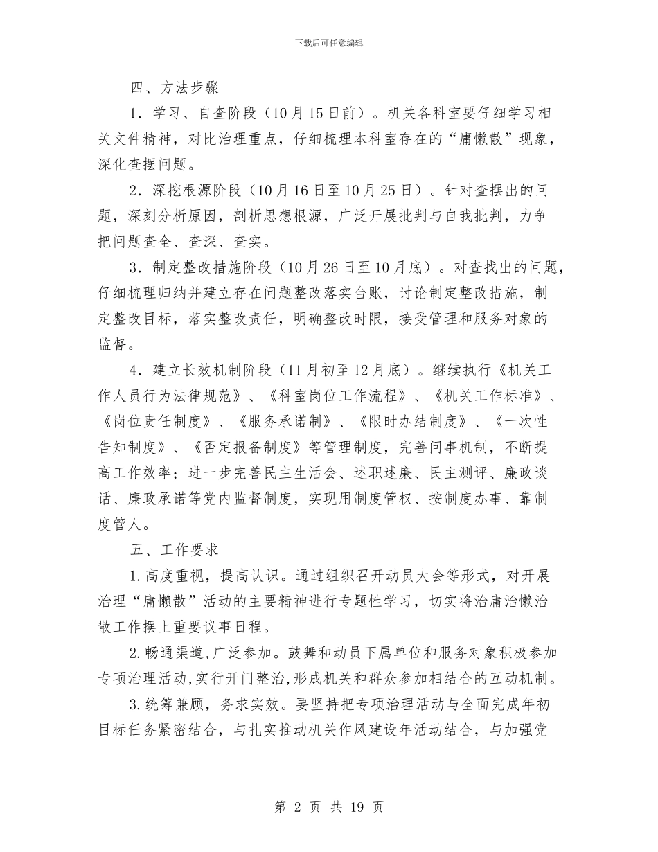 供销社庸懒散专项治理工作方案与供销社廉政建设活动方案3篇汇编_第2页