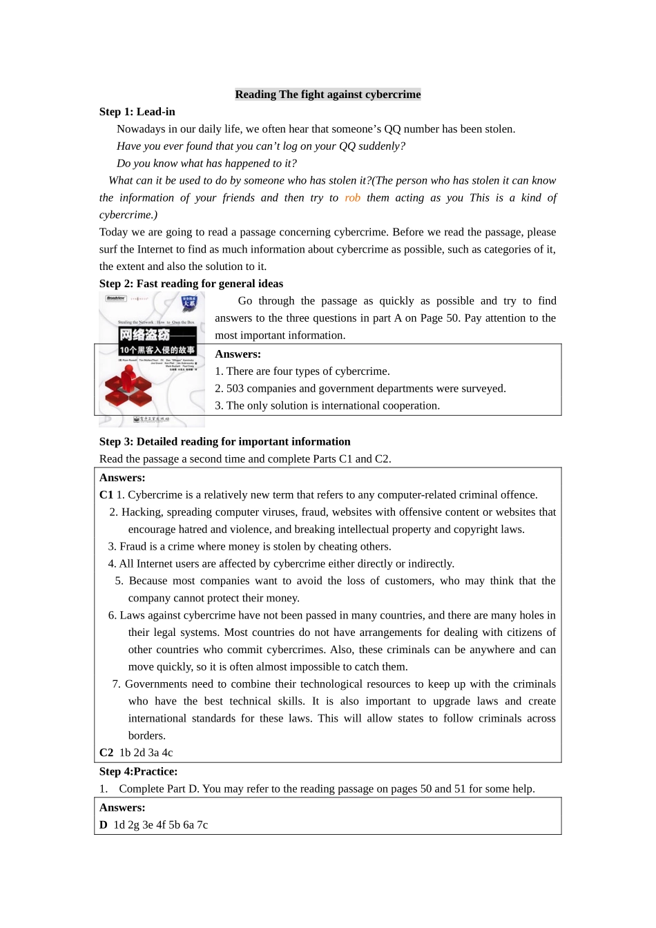 牛津英语模块十第四单元Reading精品教案_第1页