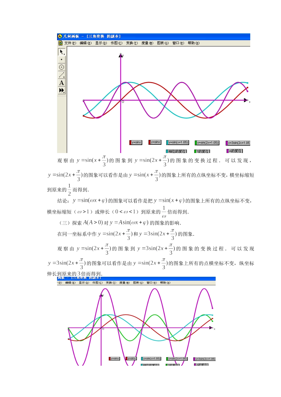 y=Asin(ωx+φ)的图象说课2_第3页