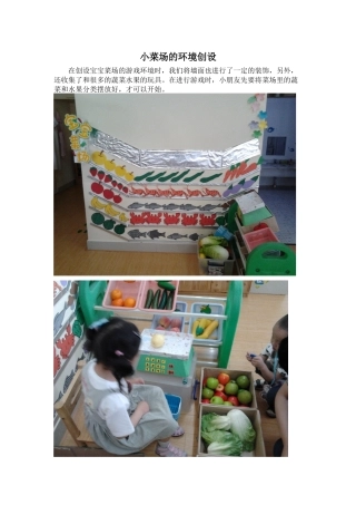 小菜场环境创设