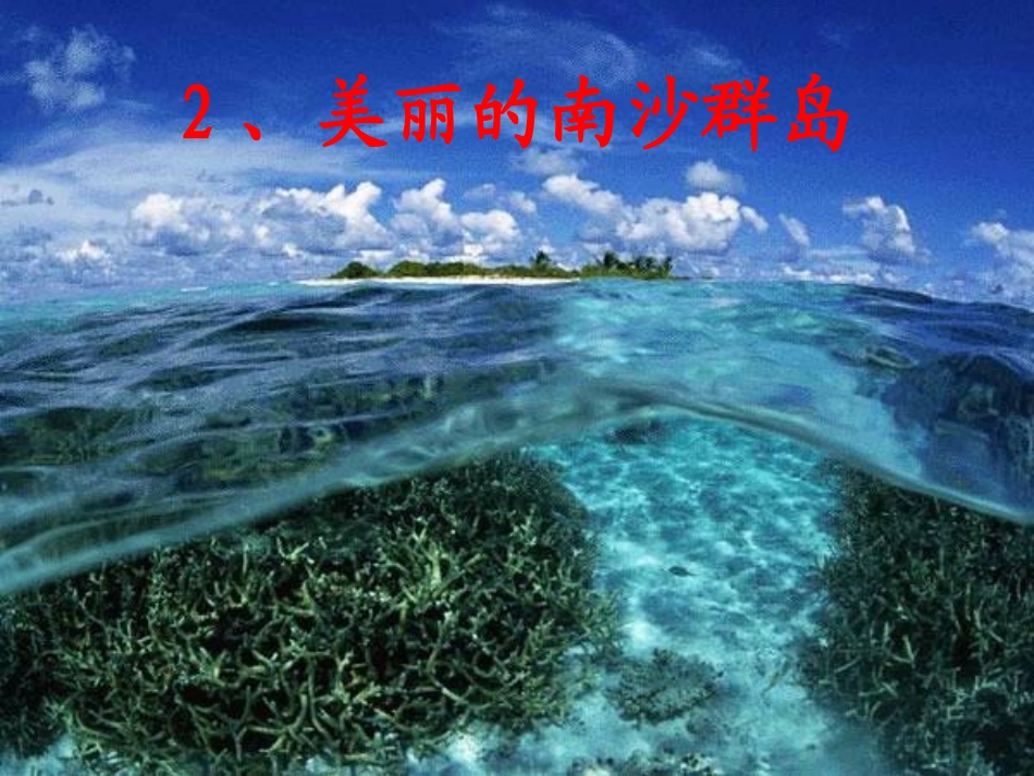 《美丽的南沙群岛》第一课时_第1页